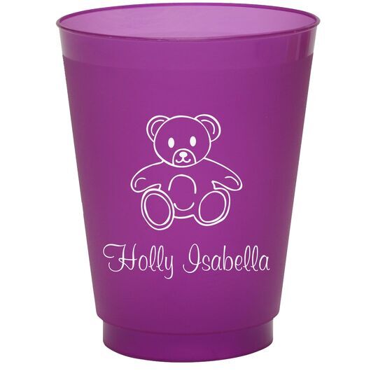 Little Teddy Bear Colored Shatterproof Cups